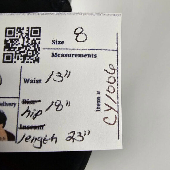 Vintage Evan-Picone Petites Black Wool Knee Length Skirt Size 8 - Picture 9 of 9